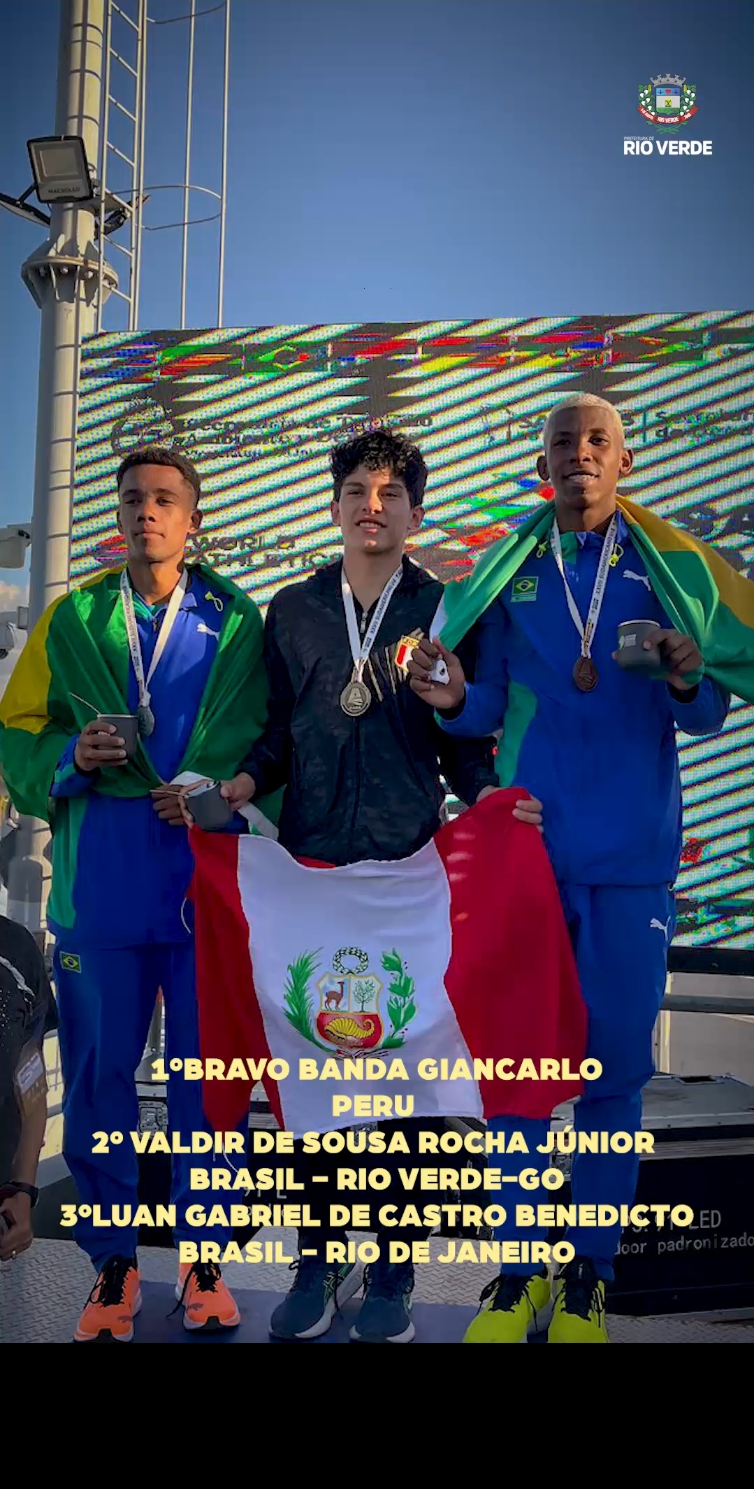 Atleta de Rio Verde no pódio no exterior