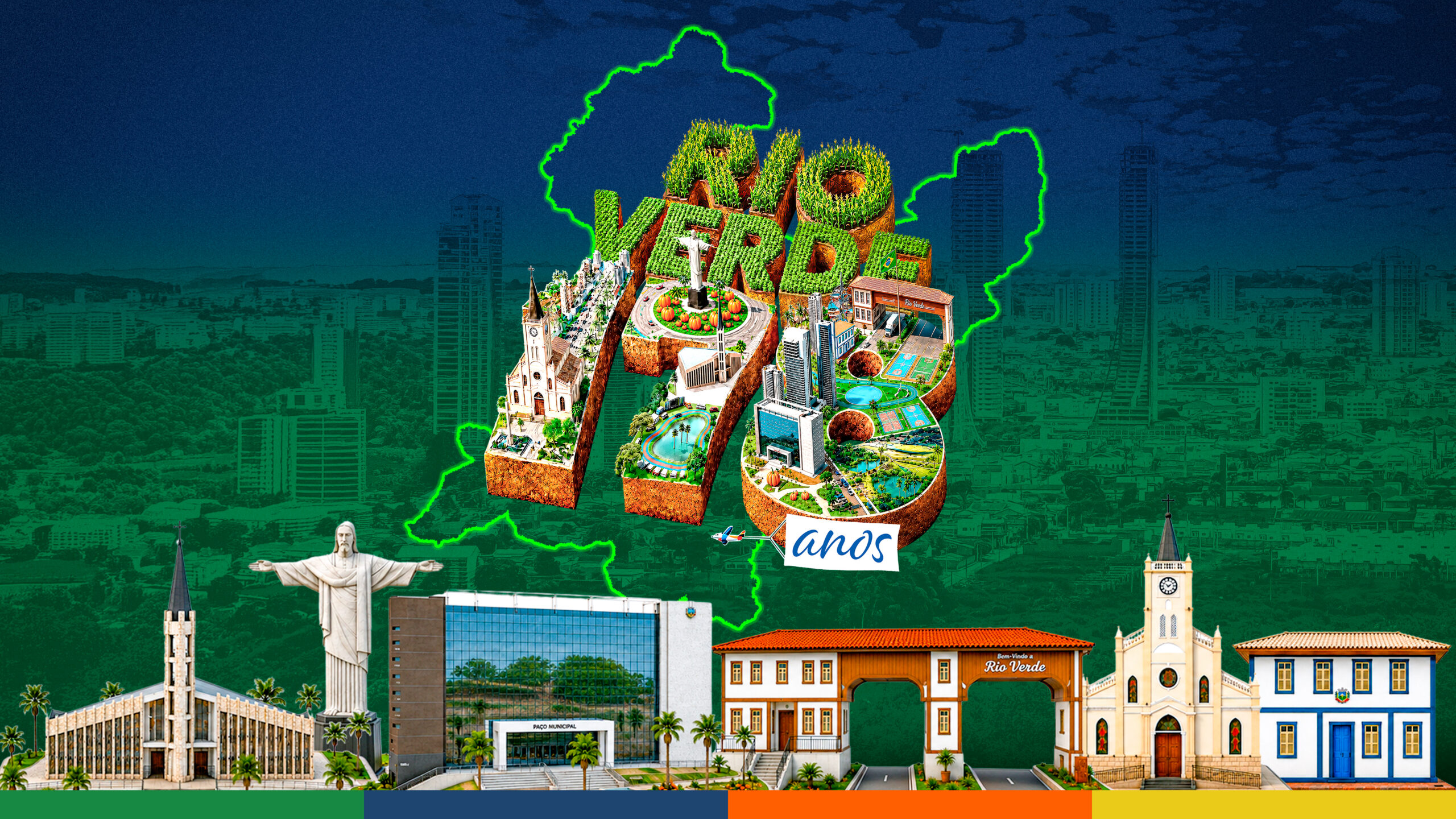 Rio Verde celebra 178 anos com programação especial de agosto a setembro