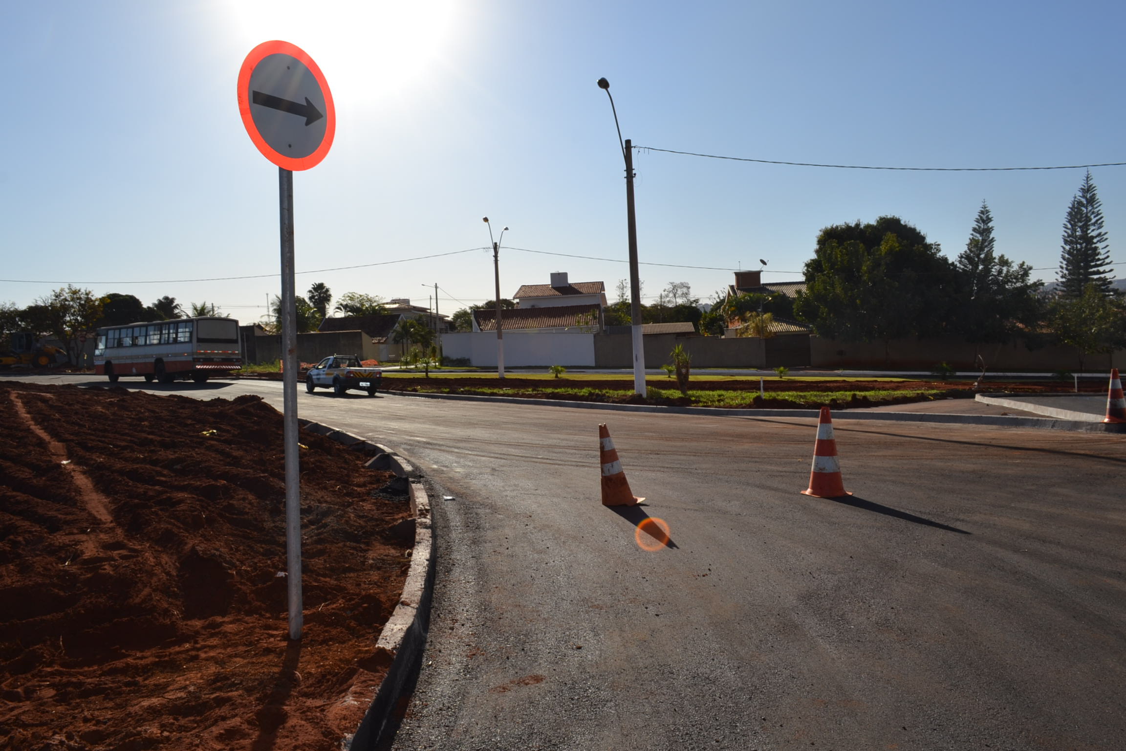 Nova Rotatória é Implantada No Bairro Parque Solar Do Agreste Prefeitura Municipal De Rio Verde 